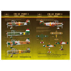 Had Models 72064 1/72 Decal For Cr-42 Hugharian Fighters