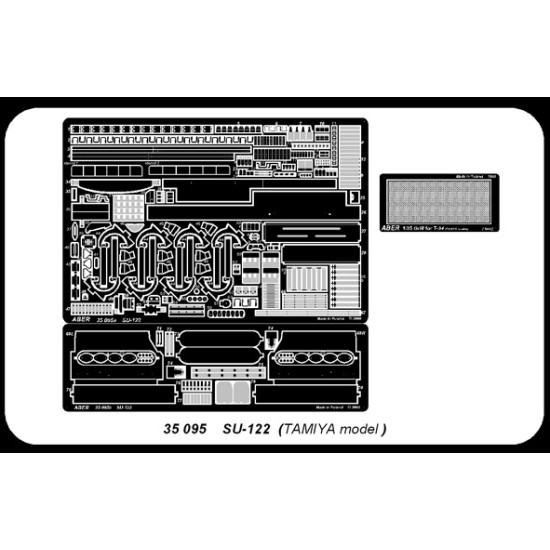 SU-122, for Tamiya kit 1/35 Aber 35-095