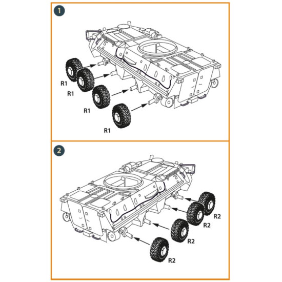 Clear Prop Cpa72091 1/72 Btr 4 Wheel Set Accessories Kit