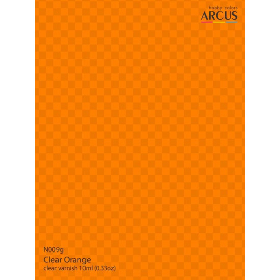 Arcus N009 Nitro Paints Clear Orange Clear Varnish 10ml.