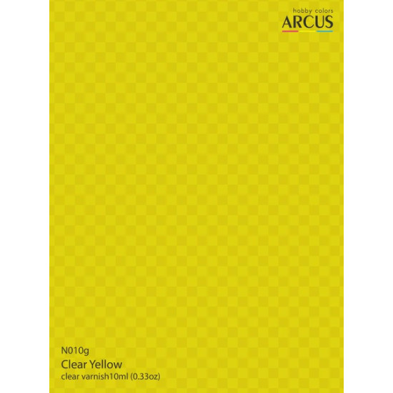 Arcus N010 Nitro Paints Clear Yellow Clear Varnish 10ml.