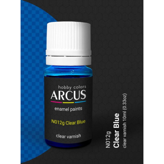 Arcus N012 Nitro Paints Clear Blue Clear Varnish 10ml.