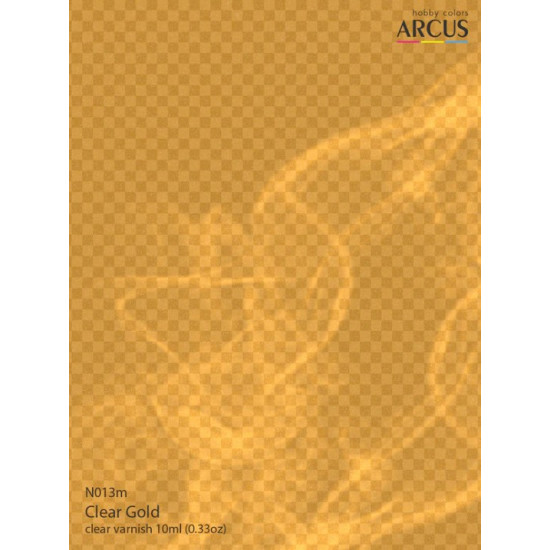 Arcus N013 Nitro Paints Clear Gold Clear Varnish 10ml.