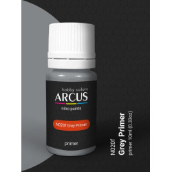 Arcus N020 Nitro Paints Gray Primer Clear Varnish 10ml.