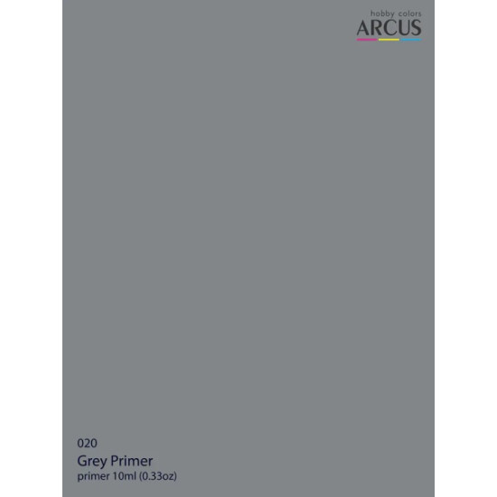 Arcus N020 Nitro Paints Gray Primer Clear Varnish 10ml.