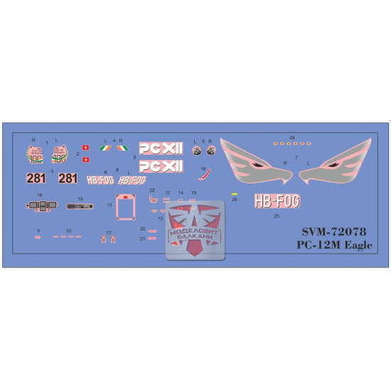 Sova Model 72078 1/72 Pc 12m Eagle Utility Turboprop Aircraft Plastic Model Kit