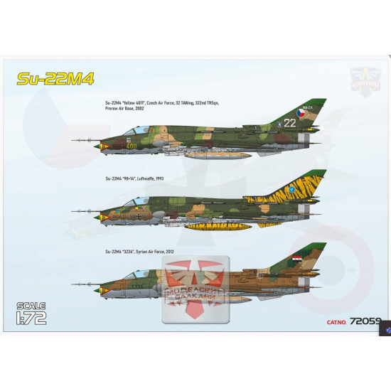 Model Svit 72059 1/72 Su 22m4 Fitter K Soviet Fighter Bomber Plastic Model Kit