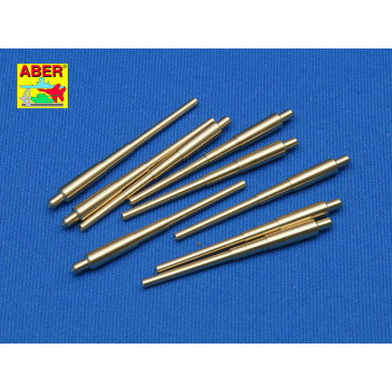 Set of 9pcs 406 mm long barrels for US ships : North Carolina, Washington 1/350 Aber 350-L05