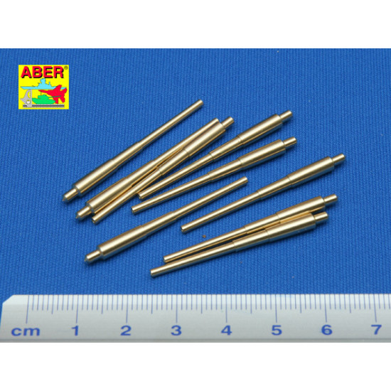 Set of 9pcs 406 mm long barrels for US ships : North Carolina, Washington 1/350 Aber 350-L05