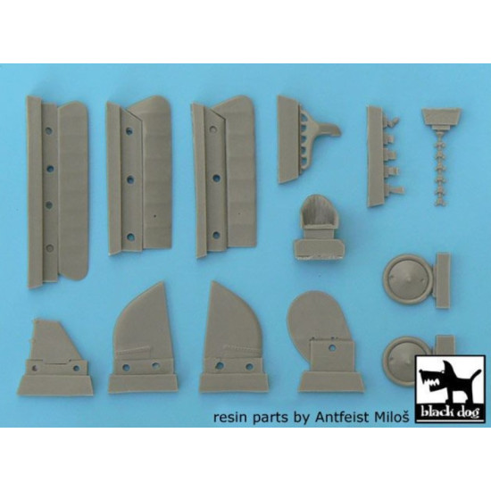 Black Dog A48003 1/48 Pfalz D.iii A Detail Set For Eduard 8047. 22 Resin Parts