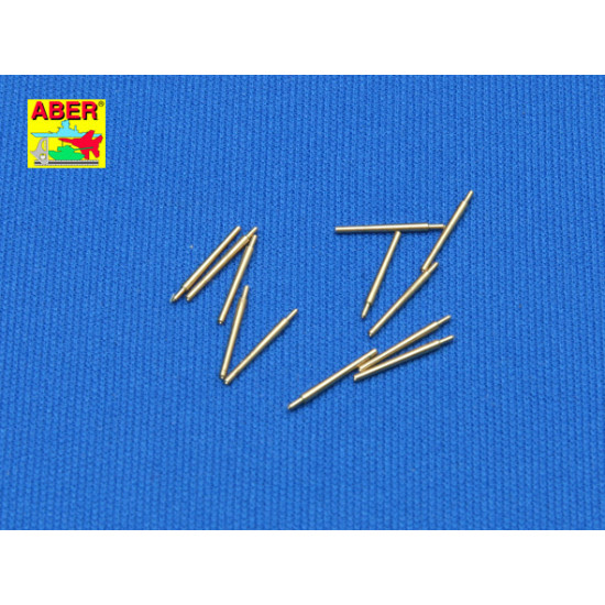 Set of 12 pcs 127 mm universal barrels for U.S. Navy ships 1/350 Aber 350-L07