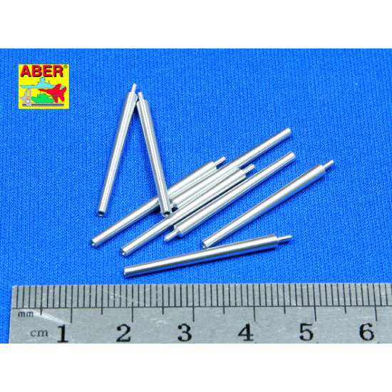 Set of 8 pcs 406 mm barrels for Japan ships Mutsu, Nagato 1/350 Aber 350-L08