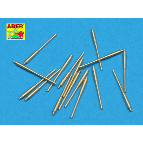 Set of 16 pcs 105 mm SFLAK barrels used in C/37 mount for German ships 1/350 Aber 350-L14