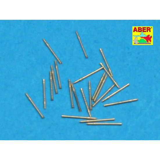 Set of 20 pcs 20 mm L/65 barrels C/38 for German ships 1/350 Aber 350-L16