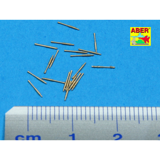 Set of 20 pcs 25 mm type 96 A/A barrels for Japan ships 1/350 Aber 350-L23