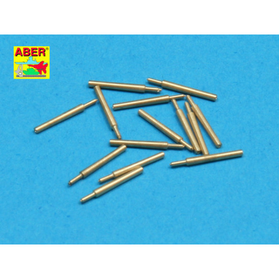 Set of 14 pcs 152mm (6in) L50 Vickers Mk.M type 41 barrels for Kongo, Haruna, Hiei, Kir 1/350 Aber 350-L36