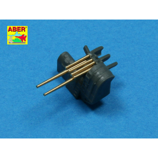 Set of 8 pcs 127 mm L40 type 89 A/A lbarrels with recoil cylinders used on Japan ships 1/350 Aber 350-L37