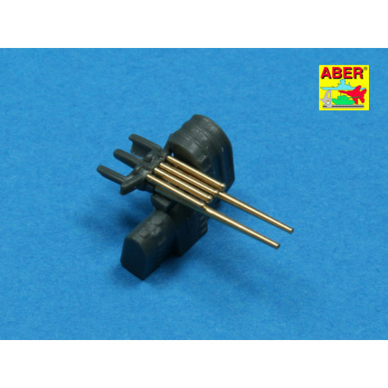 Set of 8 pcs 127 mm L40 type 89 A/A lbarrels with recoil cylinders used on Japan ships 1/350 Aber 350-L37