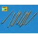 Set of 9 pcs 152mm barrels for ships Richeulieu, Jean Bart & Galissonniere class cruiser 1/350 Aber 350-L40