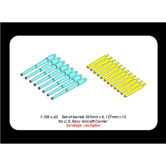 Barrels for Saratoga 1/350 Aber 350-L42