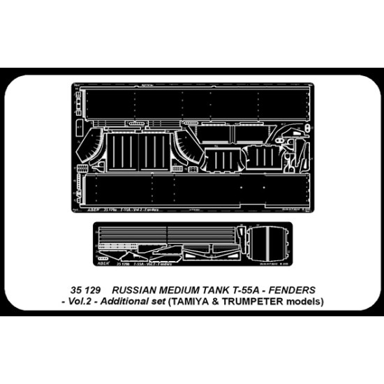 Fenders for T-55A Vol.2 - additional set 1/35 Aber 35-129 Fenders for T-55A Vol.2 - additional set 1/35 Aber 35-129