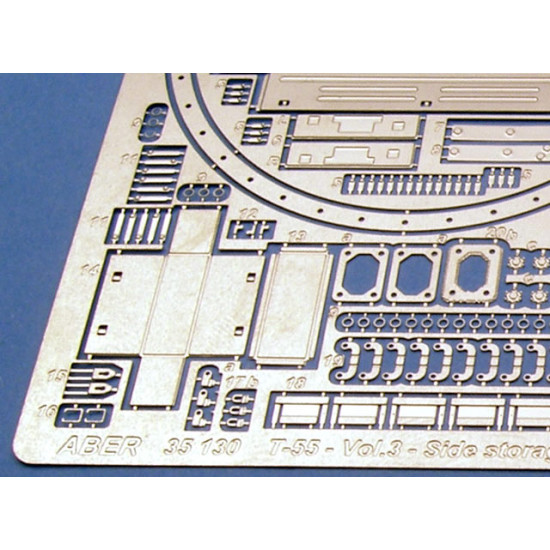 Side storage boxes for T-55A Vol.3 - additional set 1/35 Aber 35-130