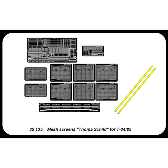 Mesh screens Thoma Schild for T-34/85 1/35 Aber 35-135