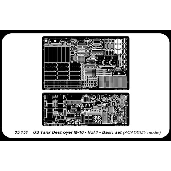 US Tank Destroyer M-10 Vol.1 - basic set 1/35 Aber 35-151 US Tank Destroyer M-10 Vol.1 - basic set 1/35 Aber 35-151
