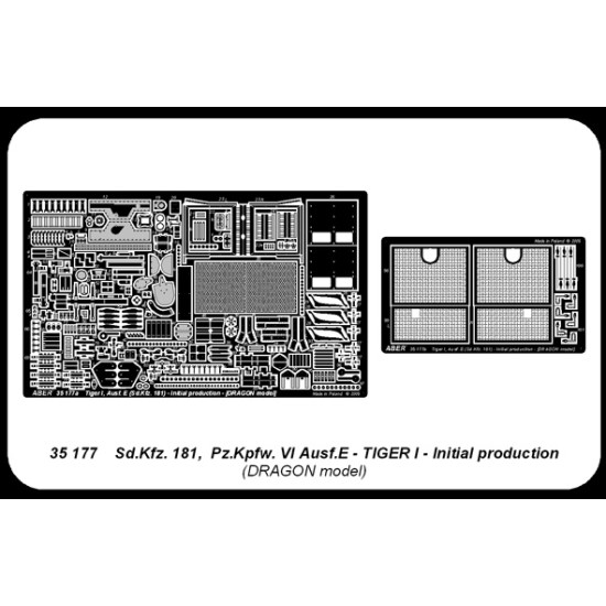 Sd.Kfz.181 Pzkpfw.VI Ausf.E Tiger I- Initial production 1/35 Aber 35-177