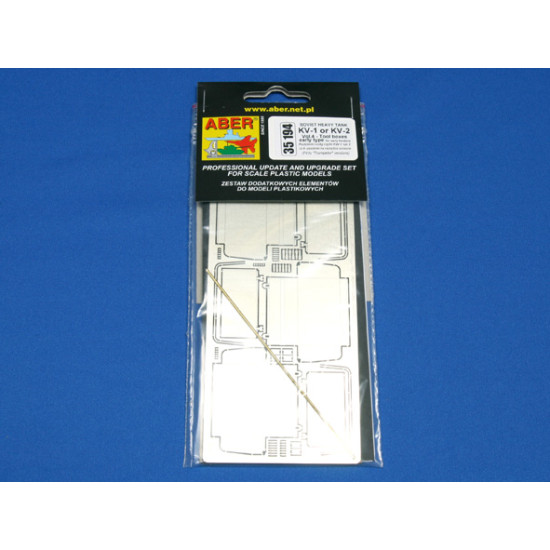 KV-1 or KV-2 Vol.4 - tool boxes early type for early fenders 1/35 Aber 35-194 KV-1 or KV-2 Vol.4 - tool boxes early type for early fenders 1/35 Aber 35-194
