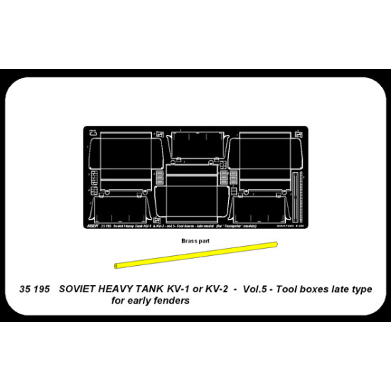 KV-1 or KV-2 Vol.5 - tool boxes late type 1/35 Aber 35-195