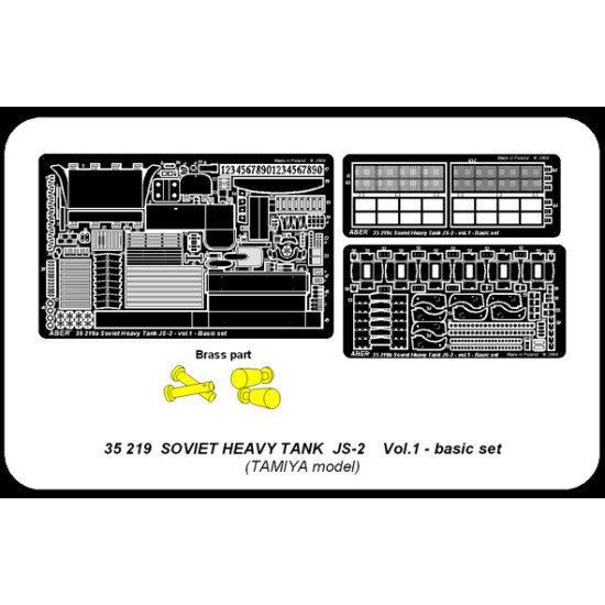 Soviet heavy tank JS-2 Vol.1 - basic set 1/35 Aber 35-219 Soviet heavy tank JS-2 Vol.1 - basic set 1/35 Aber 35-219