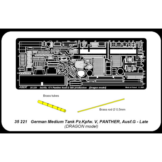 Panther Ausf.G late - basic set 1/35 Aber 35-221