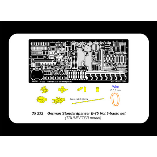 German Standardpanzer E-75 Vol.1 - basic set, Trumpeter 1/35 Aber 35-232