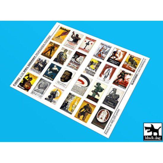 Black Dog P35002 1/35 Ww 1 Germany Propaganda Posters 24 Posters