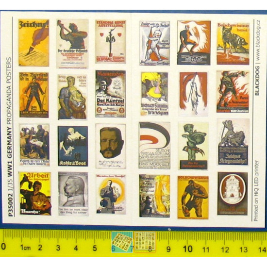 Black Dog P35002 1/35 Ww 1 Germany Propaganda Posters 24 Posters