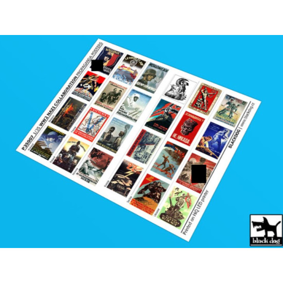 Black Dog P35007 1/35 Ww 2 Nazi Collaboration Propaganda Posters 24 Posters