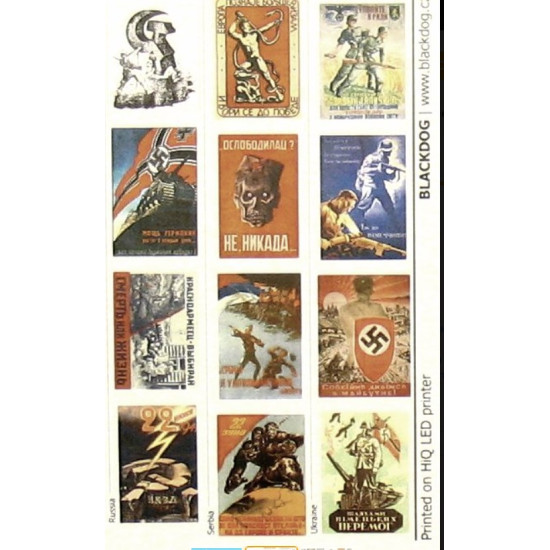 Black Dog P35007 1/35 Ww 2 Nazi Collaboration Propaganda Posters 24 Posters