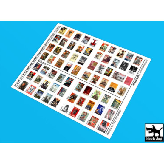 Black Dog P72005 1/72 Ww 2 German Nazi Collaboration Propaganda Posters 70 Posters