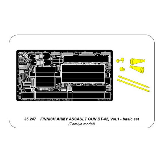 Finish Army Assault Gun BT-42 vol.1, for Tamiya 1/35 Aber 35-247