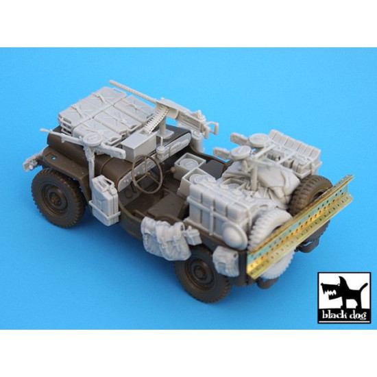 Black Dog T35014 1/35 British Sas Jeep Africa For Tamiya/Italeri