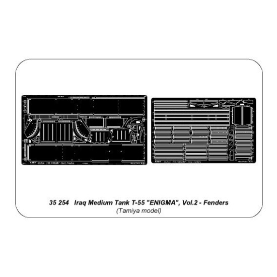 Medium tank T-55 'ENIGMA' Vol.2 - fenders, for Tamiya 1/35 Aber 35-254