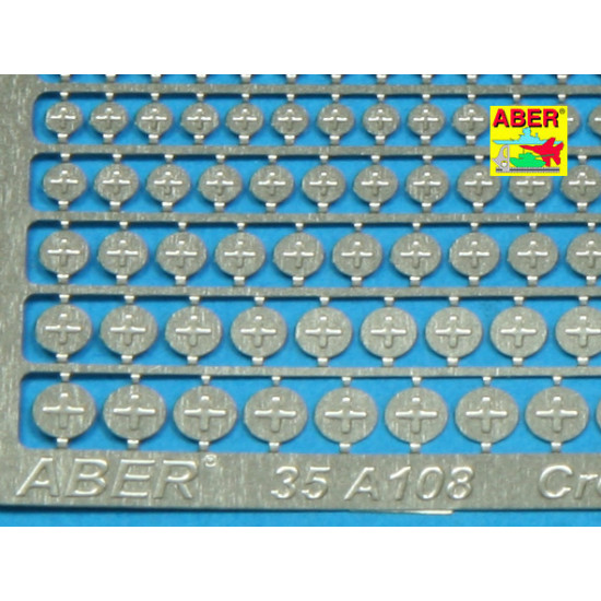 Cross type screaw heads 1/35 Aber 35-A108