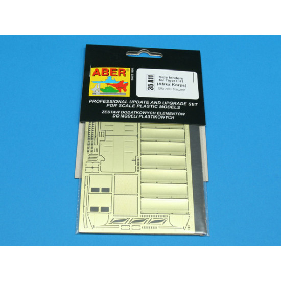 Side fenders for Tiger I H1 (Afrika Korps) 1/35 Aber 35-A11