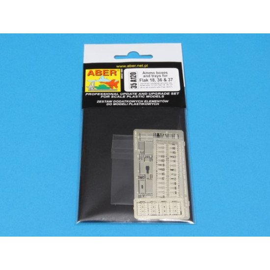 Ammo boxes and trays for Flak 18 36 37 all models 1/35 Aber 35-A120