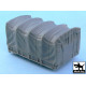 Black Dog T48050 1/48 Us 2 1/2 Ton Cargo Truck Bay Canvas Tamiya 32548 Resin