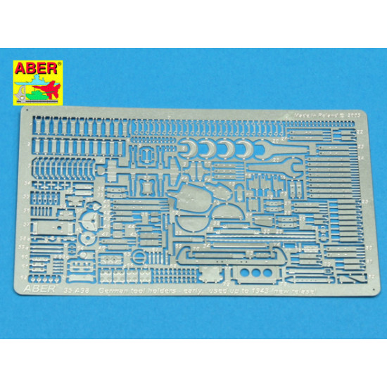 German tool holders-early used up to 1943 (new release) 1/35 Aber 35-A98