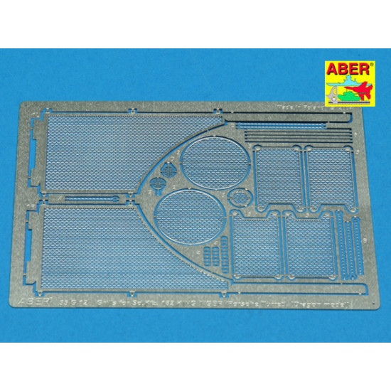 Grilles for Sd.Kfz.182 King Tiger (Porshe Turret) 1/35 Aber 35-G12