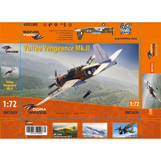 Dora Wings 72039 1/72 Vultee Vengeance Mk.ii Raaf Plastic Model Aircraft