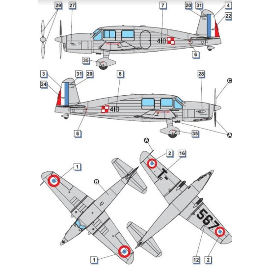 Dora Wings 48030 1/48 Caudron C.635 Simoun Plastic Model Kit